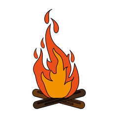 Hot fire flame icon vector illustration design graphic flat