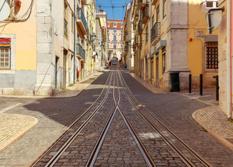 Fototapeta na wymiar Lisbon. Old streets.