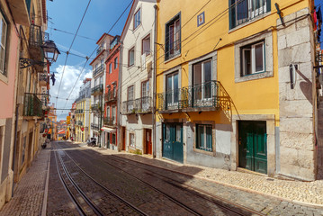 Fototapeta na wymiar Lisbon. Old streets.