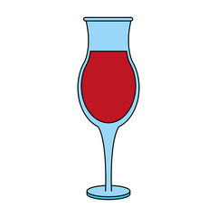Refreshing liquor cocktail illustration icon vector graphic design flat
