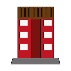 Facade house of plants icon vector illustration dessign graphic flat