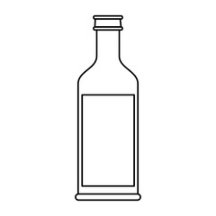 Delicious wine drink bottle icon vector illustration design graphic silhouette