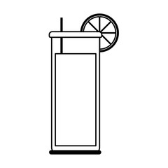 Refreshing liquor cocktail illustration icon vector graphic design silhouette