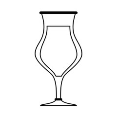 Refreshing liquor cocktail illustration icon vector graphic design silhouette