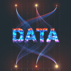 Fototapeta na wymiar Vector abstract colorful big data information sorting visualization. Social network, financial analysis of complex databases. Visual information complexity clarification. Intricate data graphic