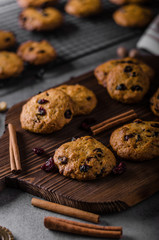 Carrots cookies with cranberries