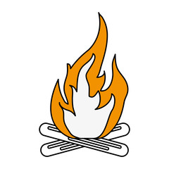 Hot fire flame icon vector illustration design graphic flat