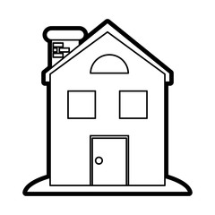 Facade house of plants icon vector illustration dessign graphic silhouette