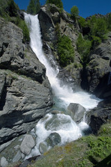 cascate di lillaz frazione di cogne val d'aosta italia europa waterfall in italy