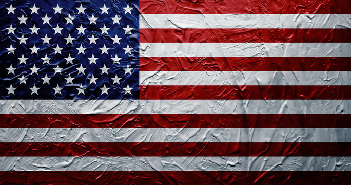 Grungy USA Flag (Paint Texture)