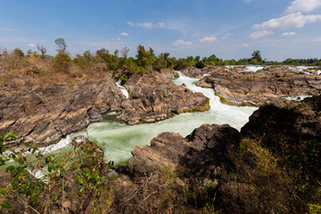 Li Phi waterfall in Laos