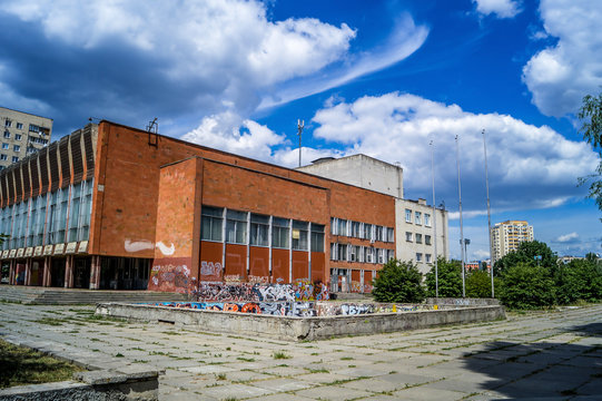Graffiti at the old Soviet house of culture in Kiev