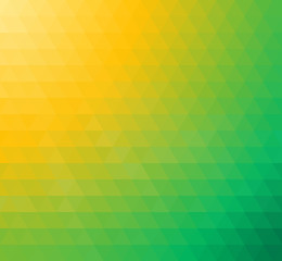 Fototapeta na wymiar Yellow green triangular background