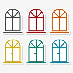 Window Icon Flat Graphic Design