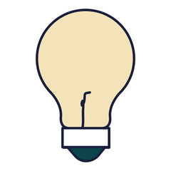 bulb light isolated icon vector illustration design