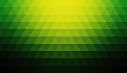 Fototapeta na wymiar Vector yellow green triangular background
