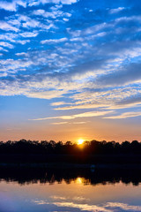 Beautiful  sunset landscape