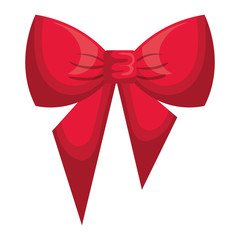 ribbon bow decorative icon vector illustration design