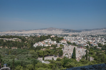 Fototapeta na wymiar Athens View from Parthenon