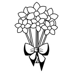 beautiful flowers decorative icon vector illustration design vector illustration design