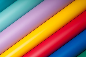 Colorful plastic film