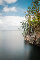 Fototapeta na wymiar Chacachacare island Trinidad and Tobago peaceful tropical scene