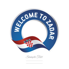 Welcome to Zadar Croatia flag logo icon