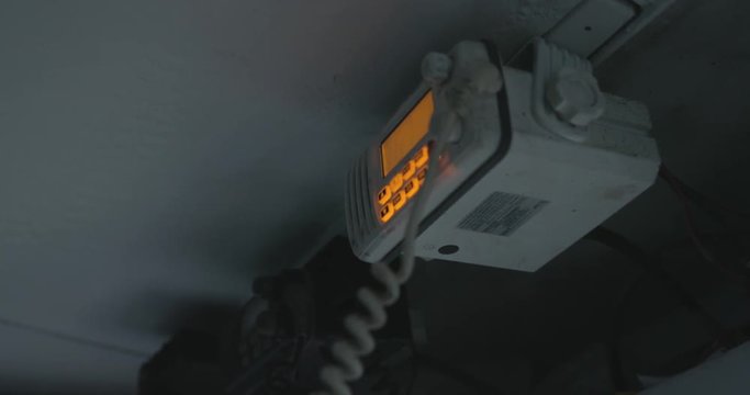 Radio communication for a boat captain