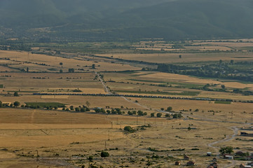 Obraz premium View to sub Balkan valley from Balkan mountain, Bulgaria