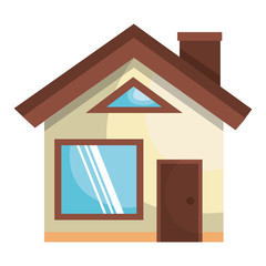 exterior house isolated icon vector illustration design