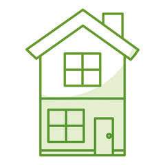 exterior house isolated icon vector illustration design