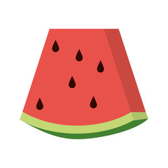 Sweet fruit watermelon vector icon illustration design graphic
