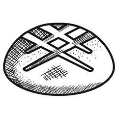 delicious bread isolated icon vector illustration design