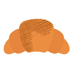 delicious croissant bread icon vector illustration design