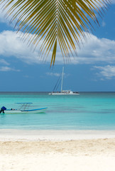 Obraz na płótnie Canvas Saona Island in Dominikan Republic.