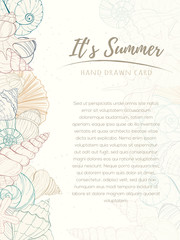 Summer paradise holiday marine card © Mespilia