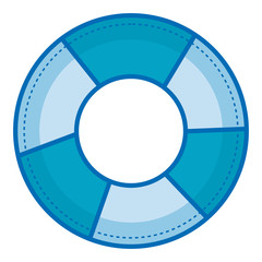 float lifeguard isolated icon vector illustration design