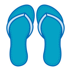 flip flops isolated icon vector illustration design