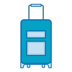 suitcase travel isolated icon vector illustration design