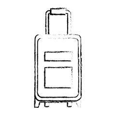 suitcase travel isolated icon vector illustration design