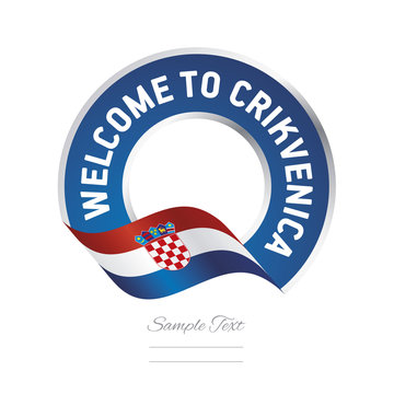 Welcome to Crikvenica Croatia flag logo icon