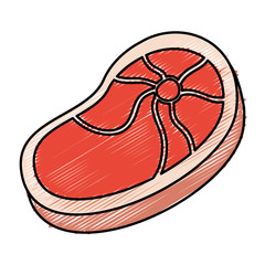 steak beef isolated icon vector illustration design