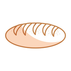 delicious bread isolated icon vector illustration design