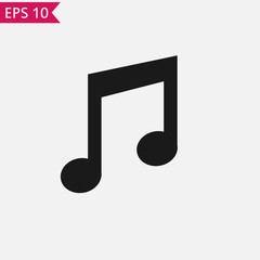 Music icon Vector.
