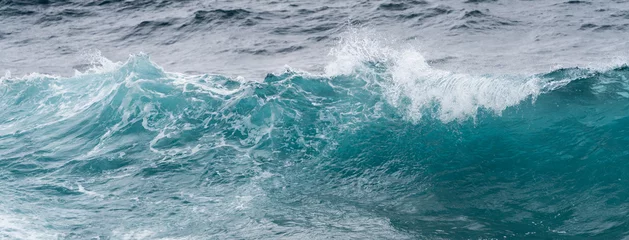 Keuken foto achterwand Oceaan golf Bevroren beweging van oceaangolven voor Hawaï