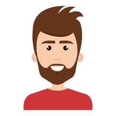 young man avatar character vector illustration design