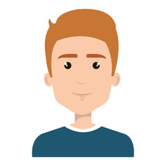 young man avatar character vector illustration design