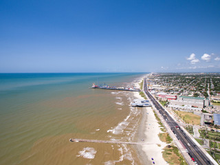 Galveston Texas from the air 