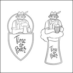 Beerfest poster with handwritten quote 