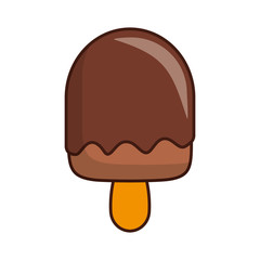 ice cream icon over white background colorful design vector illustration